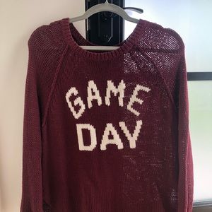Wooden Ship “Game Day” Sweater. Originally $120 from designers website.